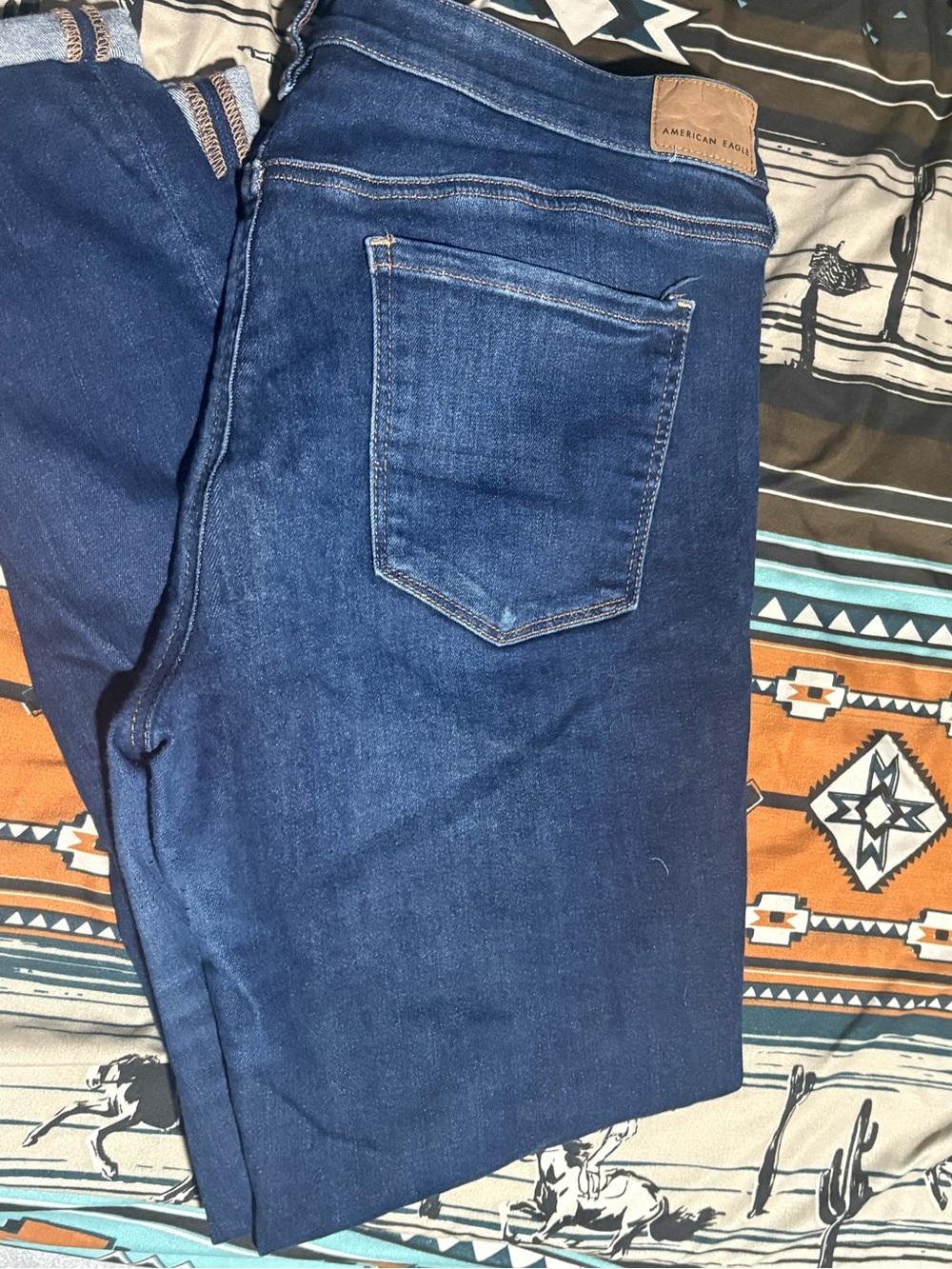 American Eagle Outfitters women’s Dark Blue Slim Straight Jeans